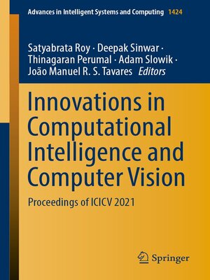 cover image of Innovations in Computational Intelligence and Computer Vision